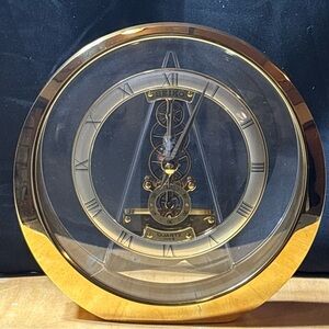 Seiko Luxurious Gold and Black Wall Clock